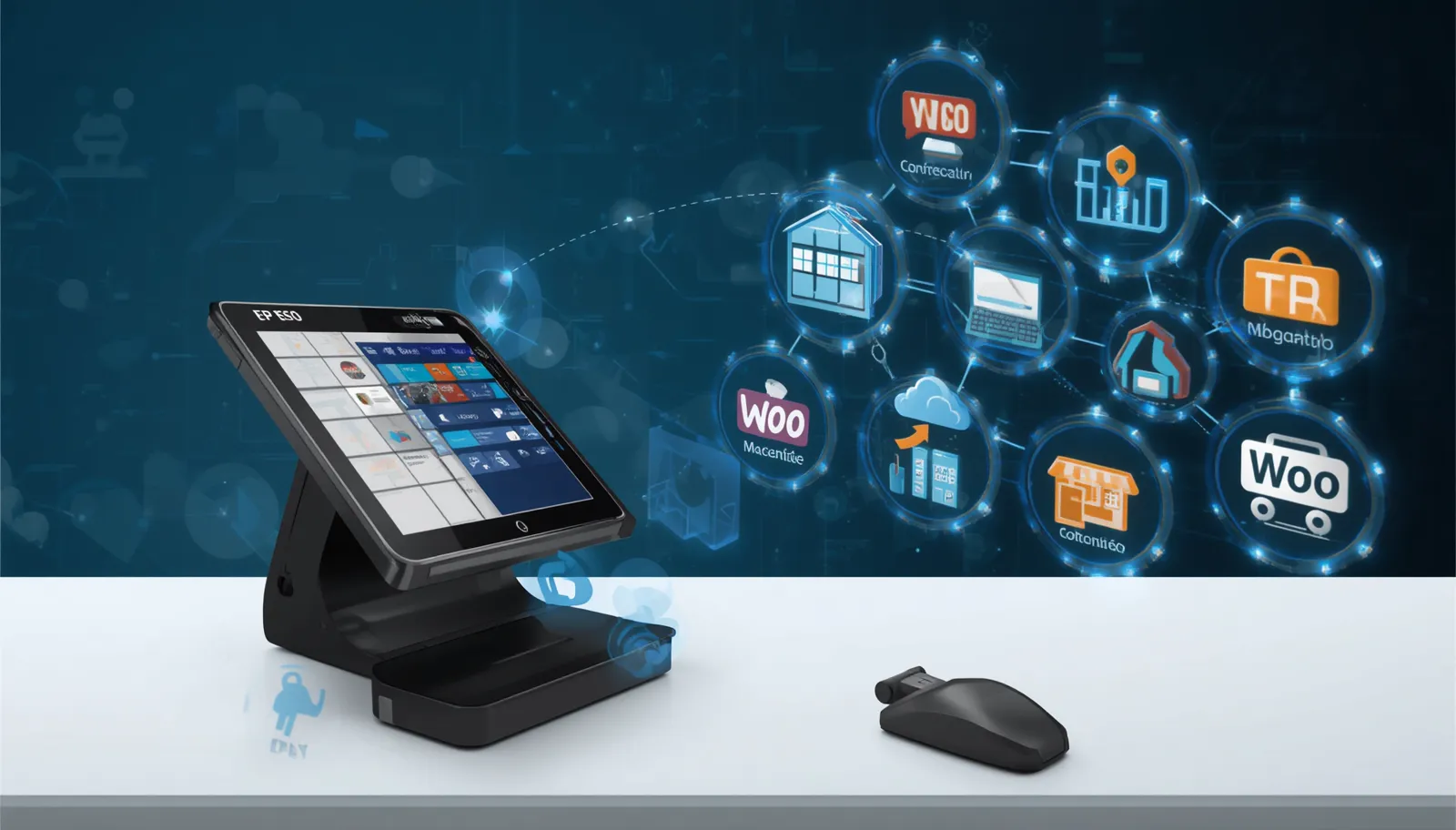 Customer shopping online on a laptop with payment gateway